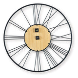 Brockett - Wall Clock - Black / Natural