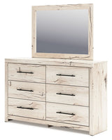 Lawroy - Dresser And Mirror - Light Natural