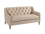 Barclay Butera Upholstery - Hyland Park Leather Settee - Beige