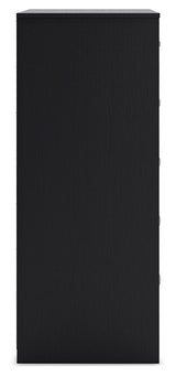 Finch - Five Drawer Chest - 46" Height - Black