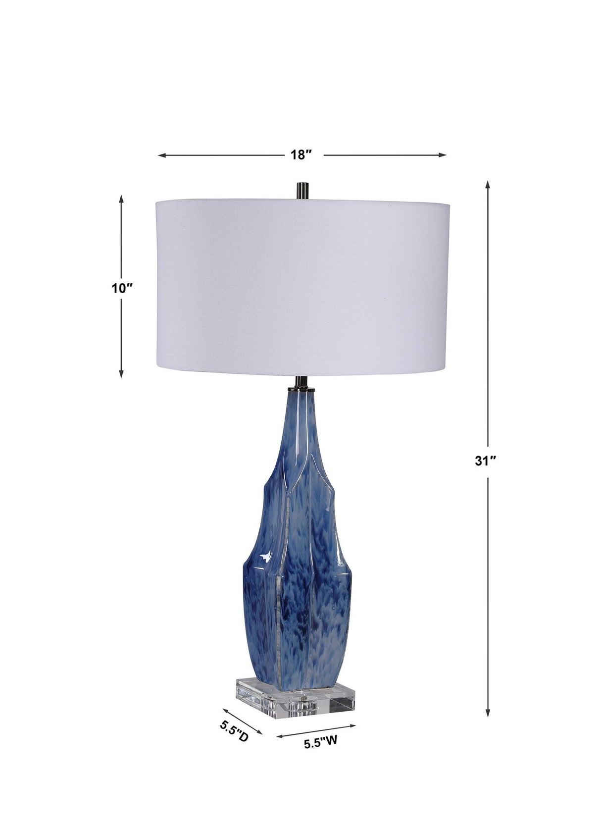 Everard - Table Lamp - Blue