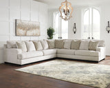 Rawcliffe - Left Arm Facing Sofa 3 Pc Sectional - Parchment