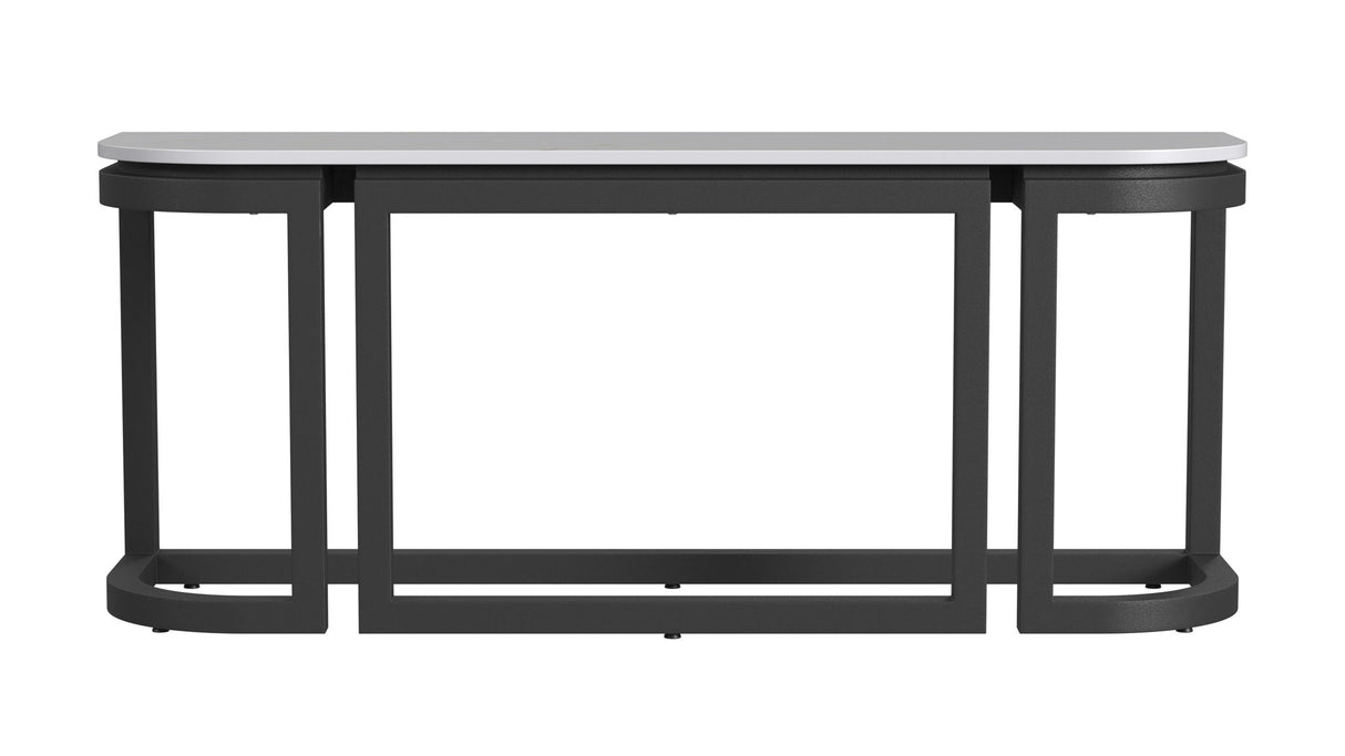 Malibu - Console Table - Black / White