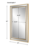 Wall Mirror - Gold