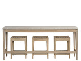 Coastal Living Outdoor / Saratoga - Console With Stools - Light Brown