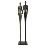 Two's - Company Cast Iron Sculpture - Black