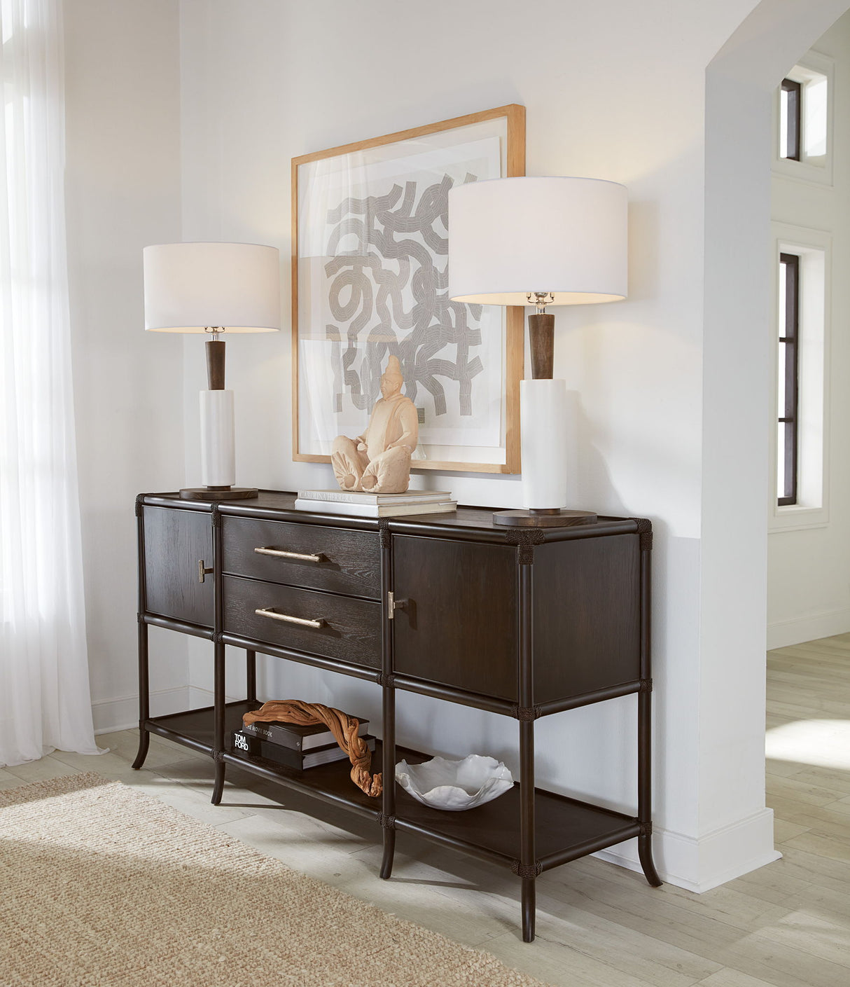 Retreat - Pole Rattan Sideboard