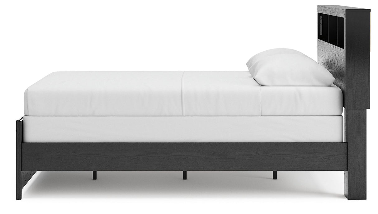 Broachmyn - Lighted Bookcase Panel Bed