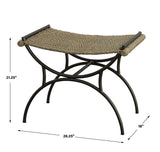 Playa - Seagrass Small Bench - Black