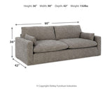 Dramatic - Sofa - Granite