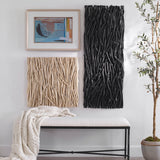 Gathered Teak - Square Bleached Wood Wall Decor - Beige