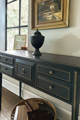 Charleston - Five-Drawer Console Table - Dark Green