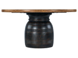 Big Sky - Round Dining Table - Light Brown / Black