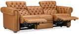 MS - Glover Power Reclining Sofa With Power Headrest - Brown