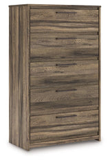 Elbrim - Five Drawer Chest - Brown