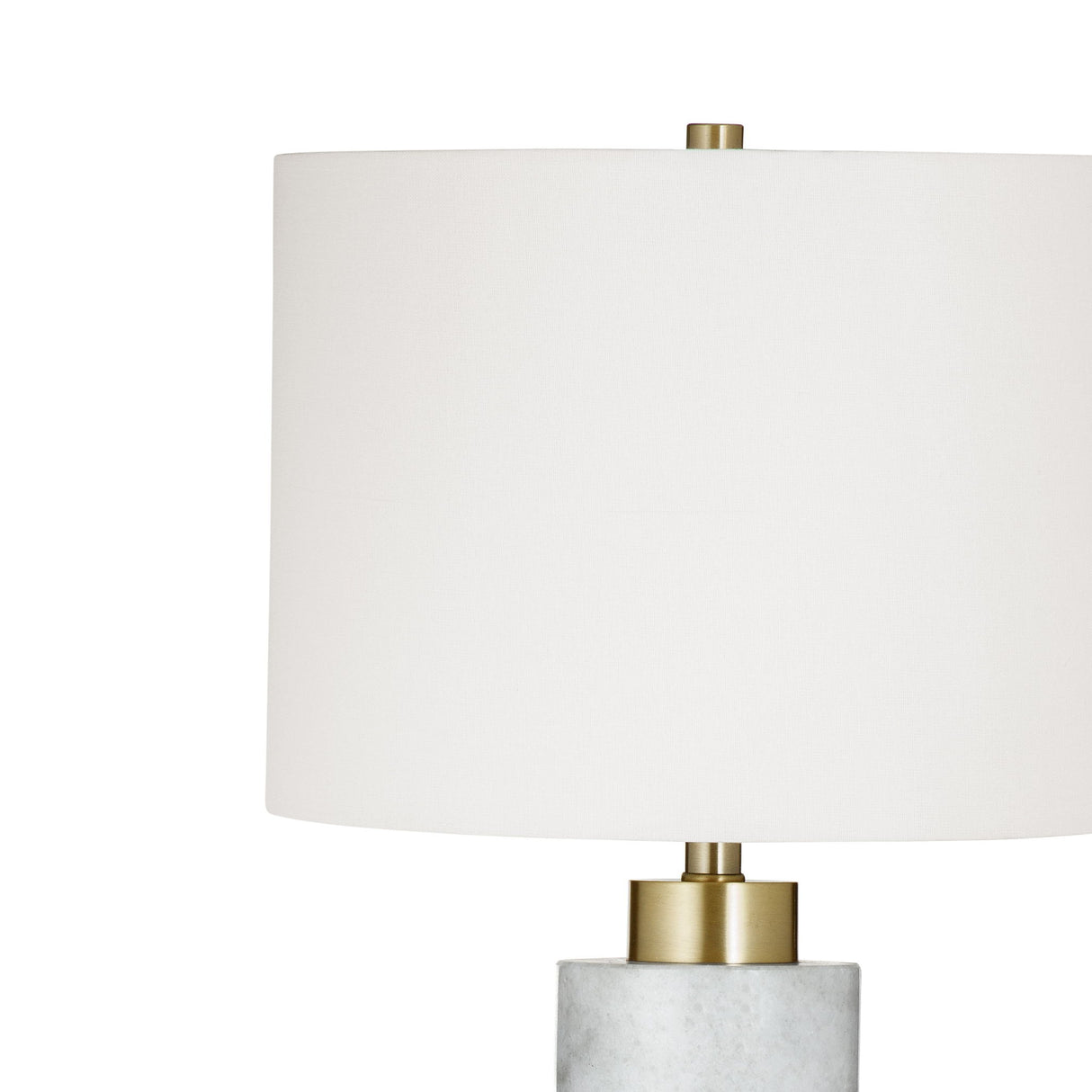 Savoy - Table Lamp - White / Brushed Gold