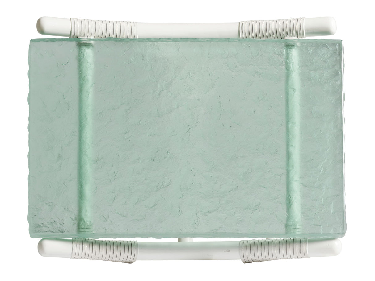 Ocean Breeze - Dania Sea Glass End Table - White