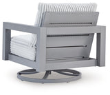 Hurley Park - 4 Pc. - Outdoor Sofa, 2 Lounge Chairs And Coffee Table - Gray