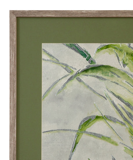Green Palm Framed Print (Set of 2) - Green