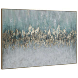 Divide - Hand Painted Art - Blue