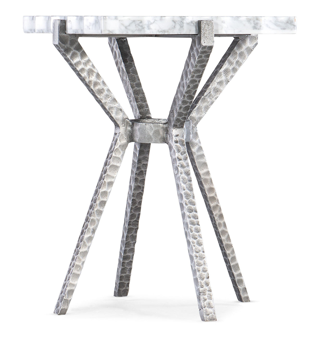 Melange - Glendon Side Table - Pearl Silver