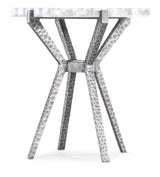 Melange - Glendon Side Table - Pearl Silver