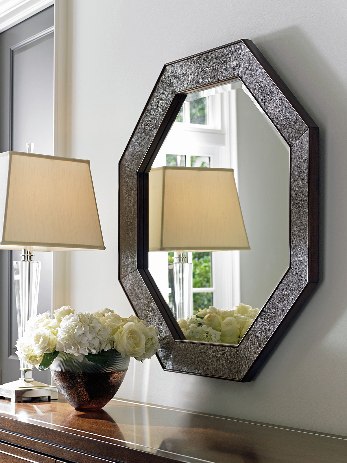 Macarthur Park - Riva Octagonal Mirror - Light Brown