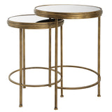 Nesting Tables (Set of 2) - Brushed Gold