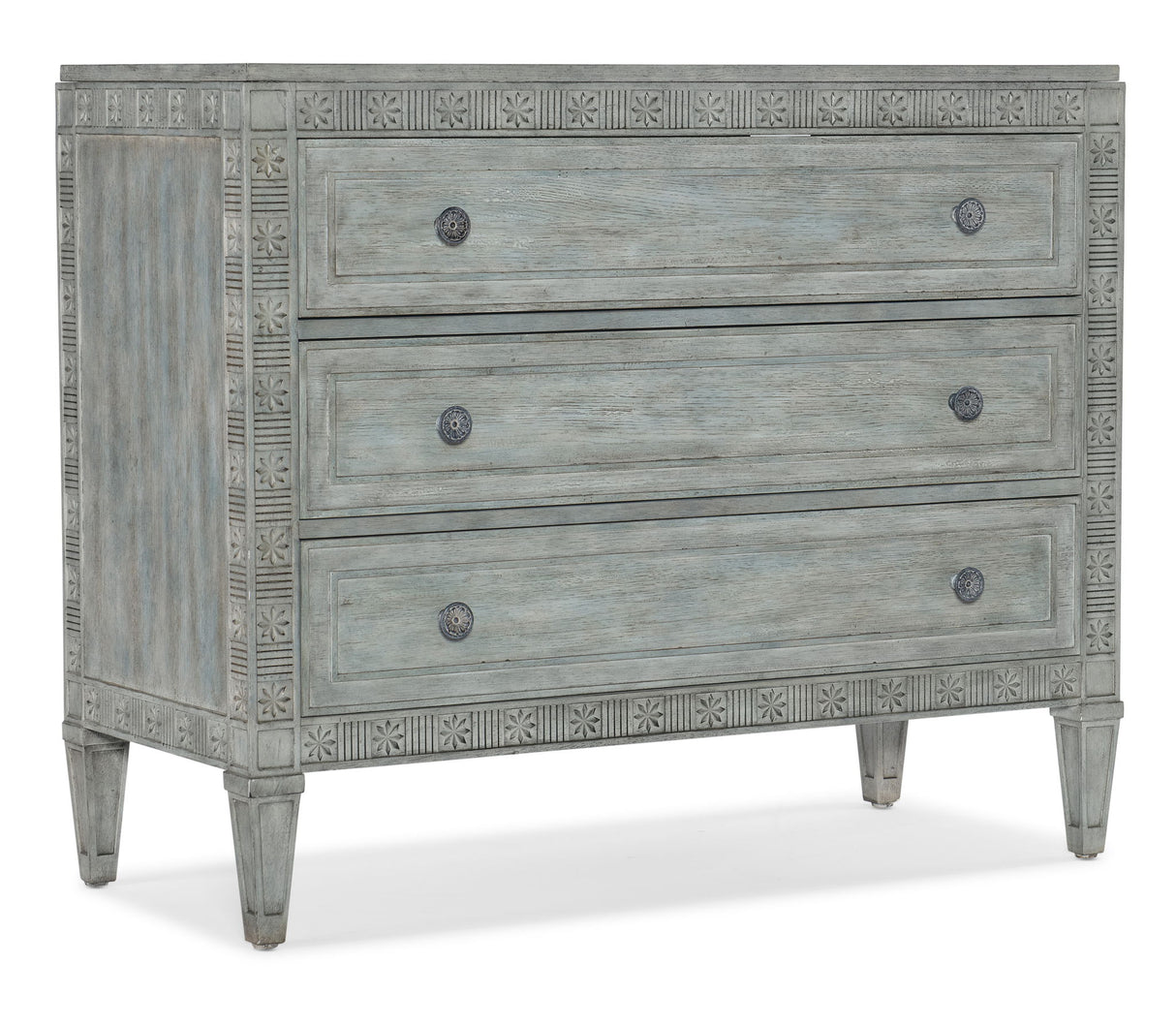 Charleston - Three-Drawer Chest - Light Blue