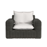 Cabo - Oversized Club Chair - Dark Gray / White