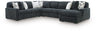Midnight-Madness - 4 Piece Sectional