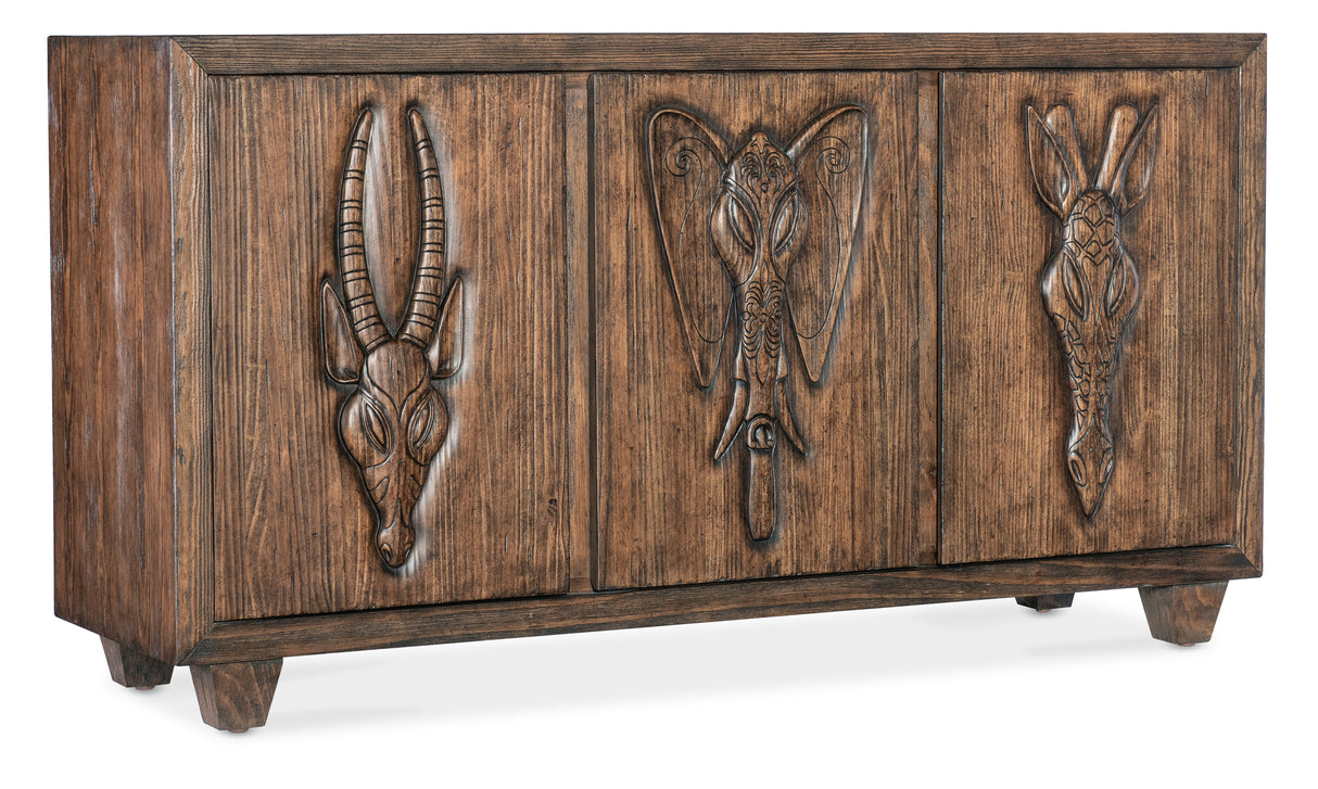 Commerce And Market - Safari Credenza - Dark Brown