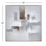 Framed Canvas Urban Stillness - Natural