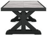 Beachcroft - Rectangular Cocktail Table - Black / Light Gray