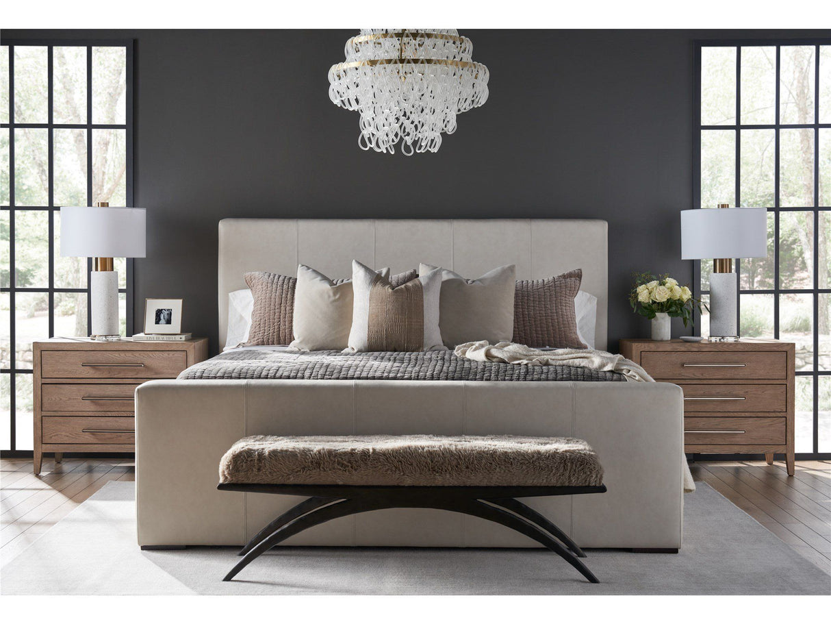 New Modern - Cove Drawer Nightstand - Dark Brown