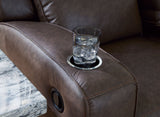 Lavenhorne - Rec Sofa W/Drop Down Table - Granite