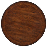 Commerce And Market - Round Pedestal Accent Table - Dark Brown