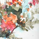 Fresh Flowers - Watercolor Prints, Set Of 2 - Beige