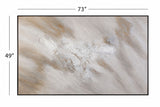 Subtle Relief Framed Canvas - Gray