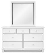 Fortman - White - Dresser And Mirror