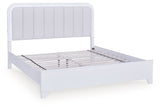 Jarlee - 4 Pc. - King Panel Bed, Dresser, Mirror And Nightstand - White
