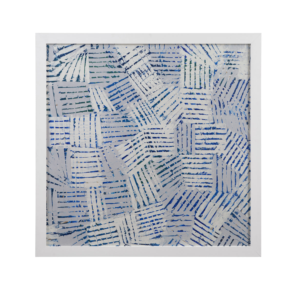Beach Fest - Framed Print - Blue / White