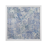 Beach Fest - Framed Print - Blue / White