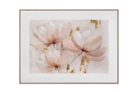 Blush Magnolia I Framed Canvas - Pink