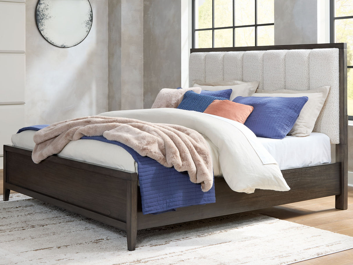 Westonfort - California King Upholstered Panel Bed - Espresso