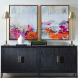 Color Theory - Framed Abstract Art (Set of 2) - Pink