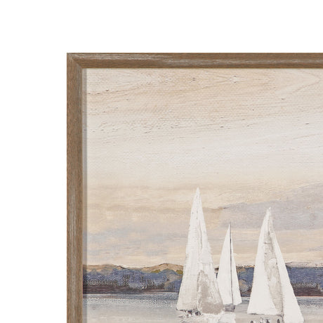 Twilight - Float Framed Print - Beige