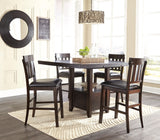 Haddigan - Upholstered Barstool (Set of 2) - Dark Brown