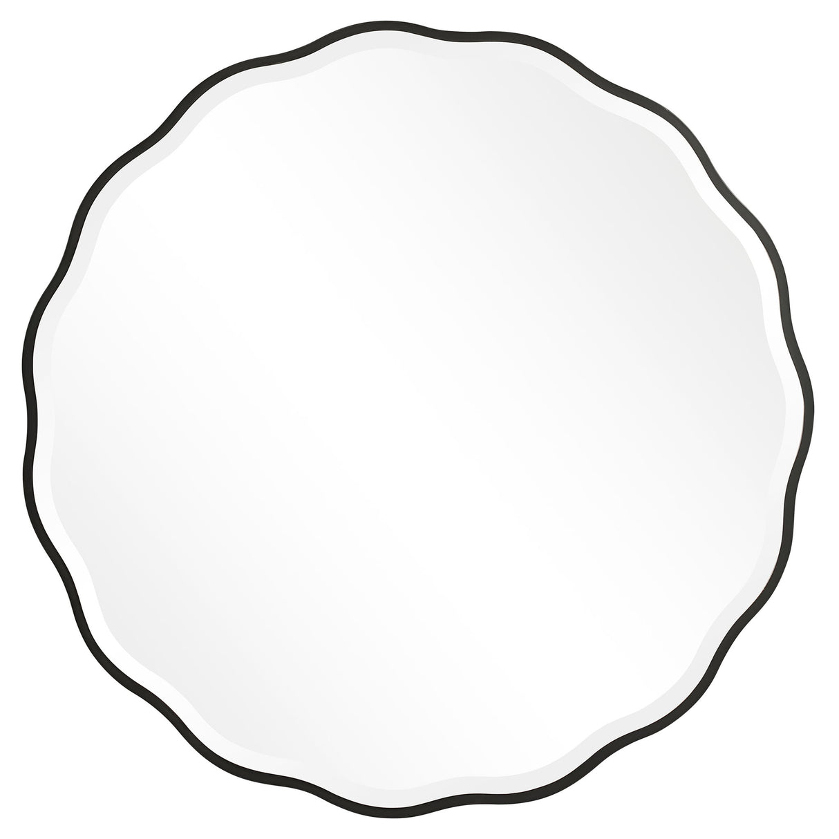 Aneta - Round Mirror - Black