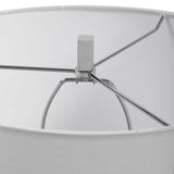 Cordata - Modern Lodge Table Lamp - Pearl Silver